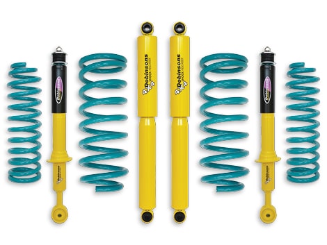 Image of an awewsome Dobinsons suspension lift kit for this vehicle.